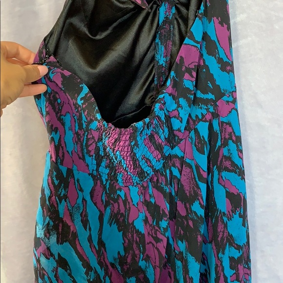 multicolored halter top BEBE dress - Picture 3 of 3